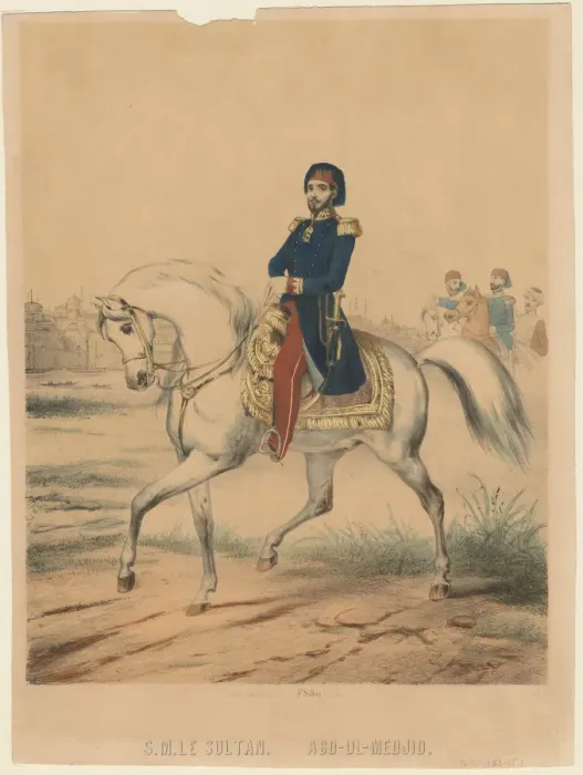 Framed Print : Sultan Abdülmecid I (1823-1861), 1853. Artist: Anonymous Framed Print : Sultan Abdülmecid I (1823-1861), 1853. Artist: Anonymous