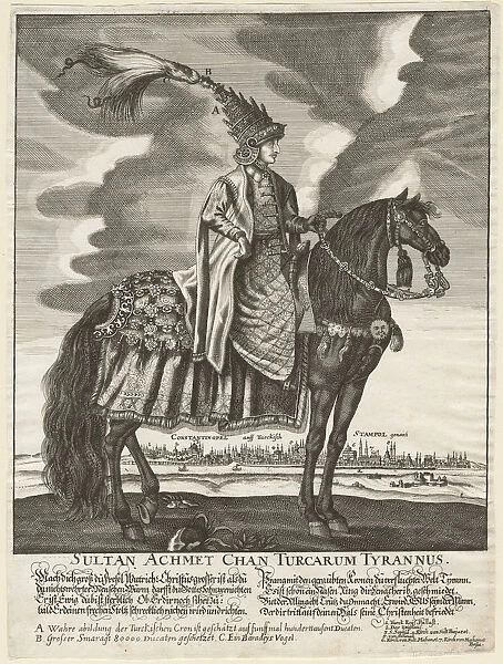 Sultan Ahmed III (1673-1736), 1710. Artist: Anonymous
