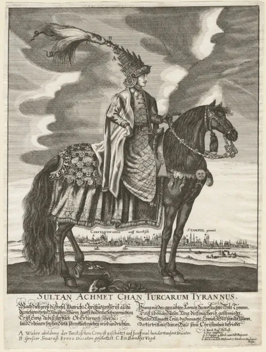 Framed Print : Sultan Ahmed III (1673-1736), 1710. Artist: Anonymous Framed Print : Sultan Ahmed III (1673-1736), 1710. Artist: Anonymous