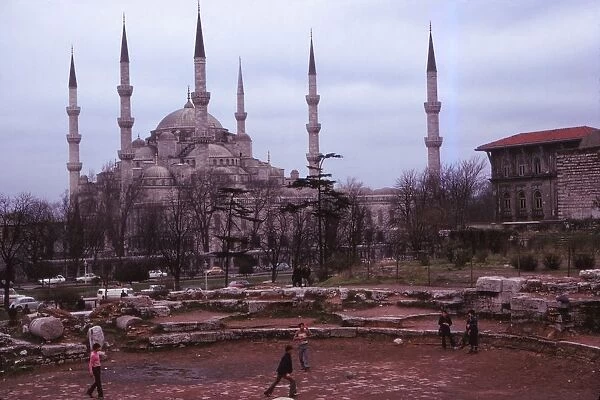Sultan Ahmed Mosque (Blu Mosque), built 1609-1616 AD, Istanbul, c1970. Artist: CM Dixon