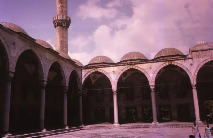 Framed Print : Sultan Ahmed Mosque (Blue Mosque) Courtyard, Istanbul, 20th century. Artist: CM Dixon Framed Print : Sultan Ahmed Mosque (Blue Mosque) Courtyard, Istanbul, 20th century. Artist: CM Dixon