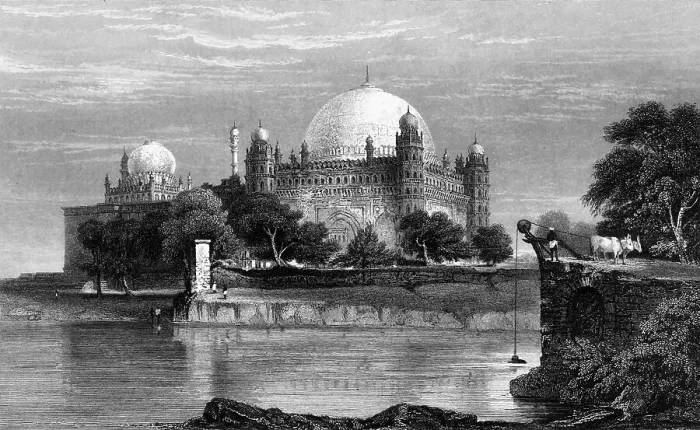 Framed Print : Sultan Mahomed Shah's Tomb, Bejapore, 1834. Creator: Samuel Prout Framed Print : Sultan Mahomed Shah's Tomb, Bejapore, 1834. Creator: Samuel Prout