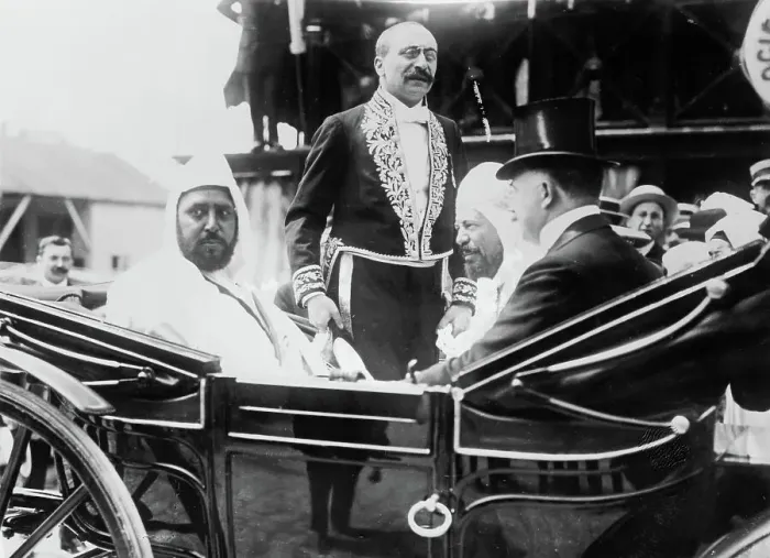 Framed Print : Sultan Mulai Hafid at Marseilles, between c1910 and c1915. Creator: Bain News Service Framed Print : Sultan Mulai Hafid at Marseilles, between c1910 and c1915. Creator: Bain News Service