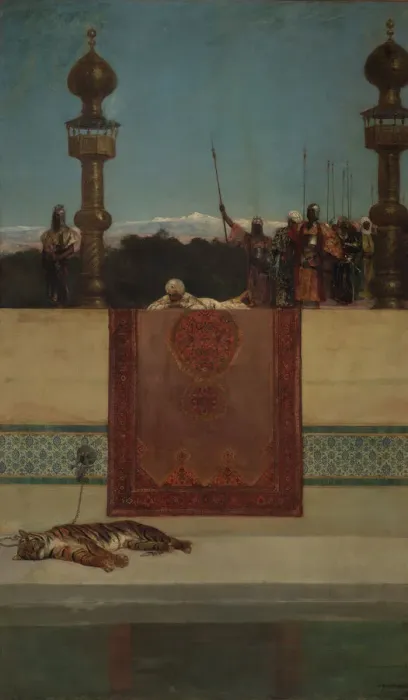 Framed Print : The Sultans Tiger. Creator: Jean Joseph Benjamin Constant Framed Print : The Sultans Tiger. Creator: Jean Joseph Benjamin Constant