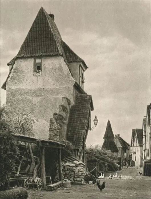 Framed Print : Sulzfeld a. Main - Town Wall, 1931. Artist: Kurt Hielscher Framed Print : Sulzfeld a. Main - Town Wall, 1931. Artist: Kurt Hielscher