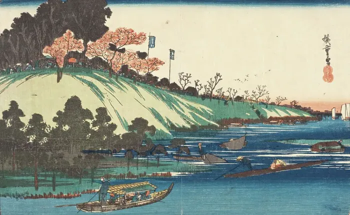 Framed Print : Sumida River, Late 1830s. Creator: Ando Hiroshige Framed Print : Sumida River, Late 1830s. Creator: Ando Hiroshige