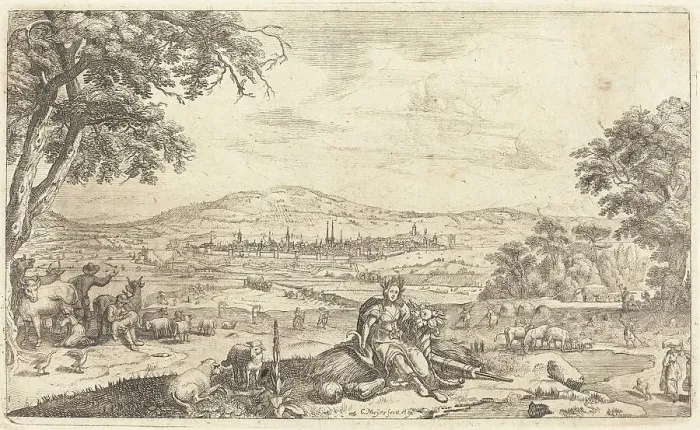 Framed Print : Summer, 1647. Creator: Conrad Meyer Framed Print : Summer, 1647. Creator: Conrad Meyer