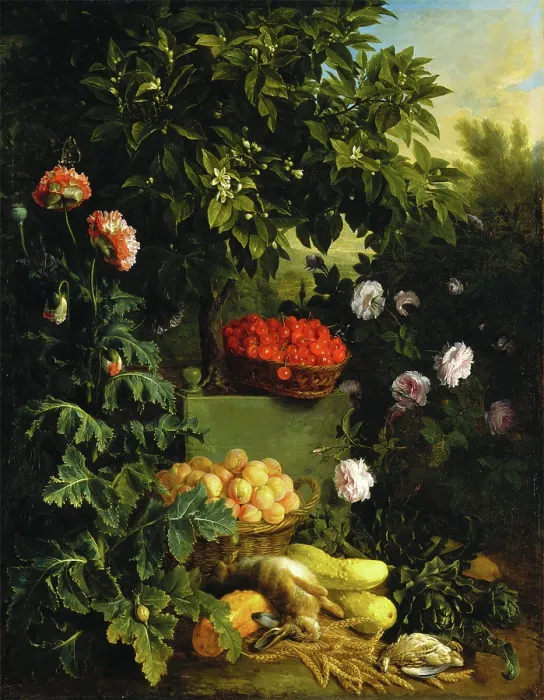 Framed Print : Summer, 1711. Creator: Alexandre Francois Desportes Framed Print : Summer, 1711. Creator: Alexandre Francois Desportes