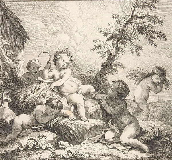 Summer, 1735. Creators: Benoit Audran II, Charles-Joseph Natoire