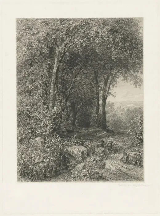 Framed Print : Summer, 1871. Creator: Eduard Willmann Framed Print : Summer, 1871. Creator: Eduard Willmann