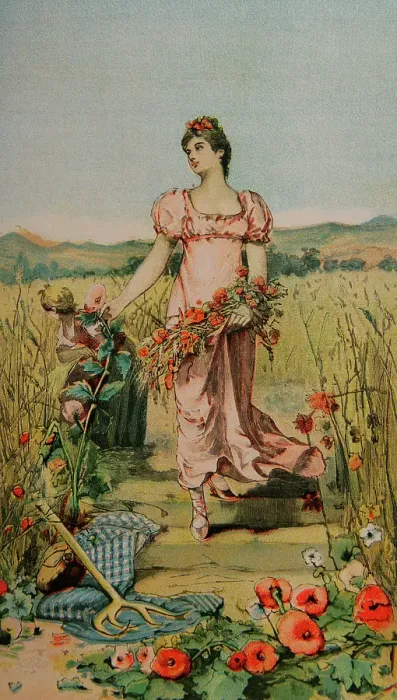 Framed Print : Summer, 1889. Creator: Narciso Mendez Bringa Framed Print : Summer, 1889. Creator: Narciso Mendez Bringa