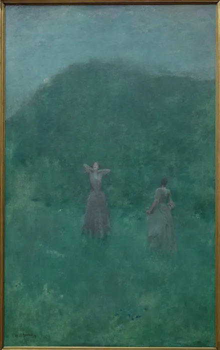 Framed Print : Summer, 1893. Creator: Thomas W Dewing Framed Print : Summer, 1893. Creator: Thomas W Dewing
