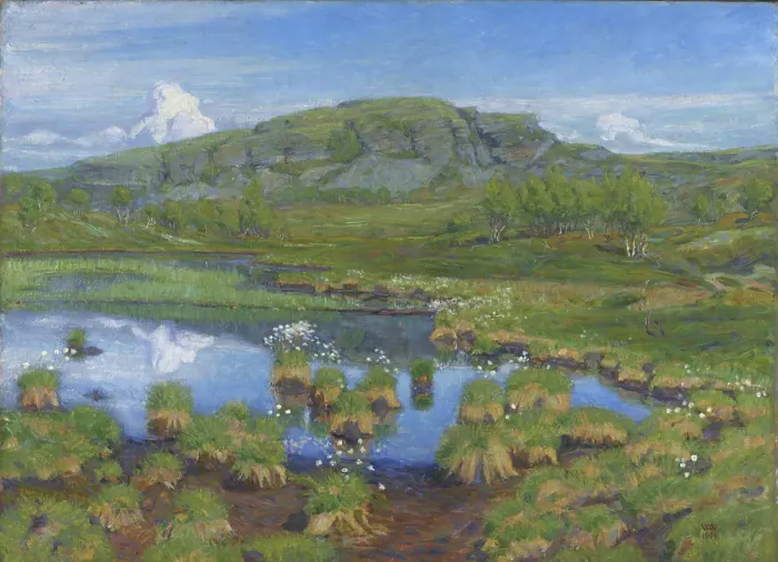 Framed Print : Summer, 1904. Creator: Wilhelm Wetlesen Framed Print : Summer, 1904. Creator: Wilhelm Wetlesen