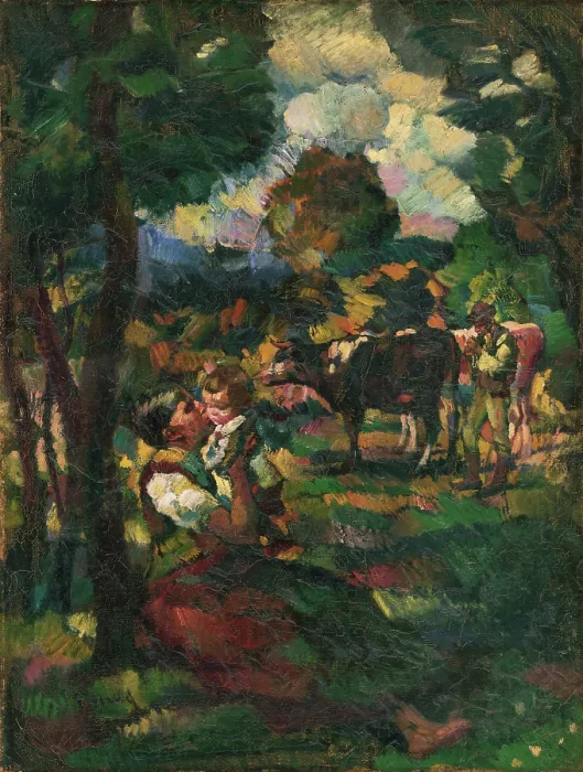 Framed Print : Summer, 1926. Creator: Gustav Mally Framed Print : Summer, 1926. Creator: Gustav Mally