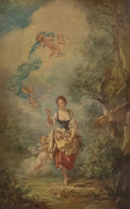 Framed Print : Summer, c1802, (1938). Artist: Marguerite Gerard Framed Print : Summer, c1802, (1938). Artist: Marguerite Gerard