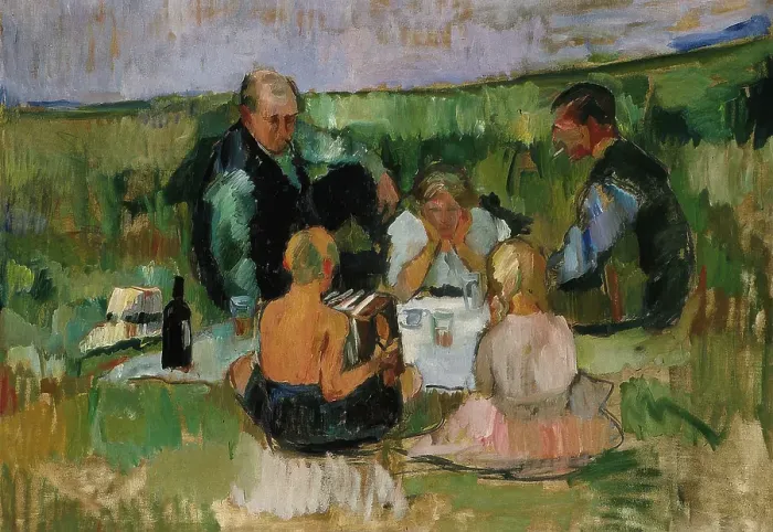 Framed Print : Summer, c1909. Creator: Henrik Louis Lund Framed Print : Summer, c1909. Creator: Henrik Louis Lund