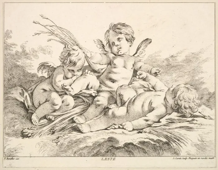 Framed Print : Summer. Creator: Louis Felix de la Rue Framed Print : Summer. Creator: Louis Felix de la Rue