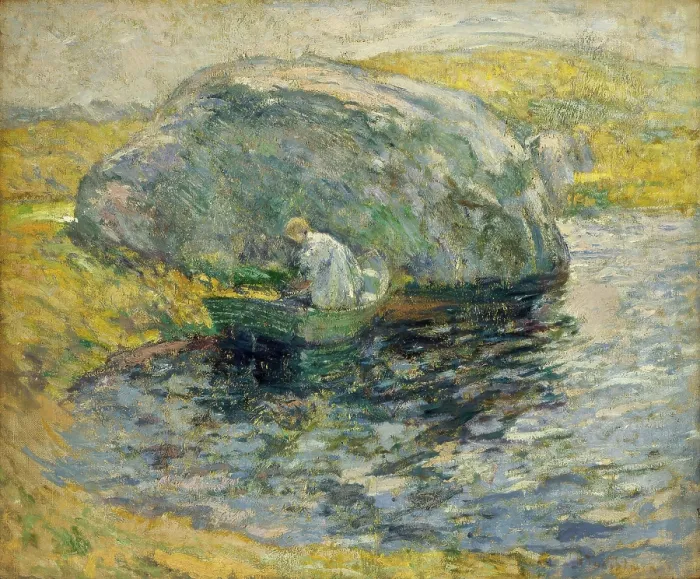 Framed Print : A Summer Day, about 1900. Creator: John Henry Twachtman Framed Print : A Summer Day, about 1900. Creator: John Henry Twachtman