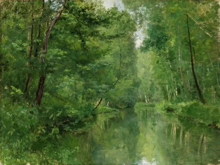 Framed Print : Summer Day in Normandy, 1879. Creator: Julia Stigzelius-de Cock Framed Print : Summer Day in Normandy, 1879. Creator: Julia Stigzelius-de Cock