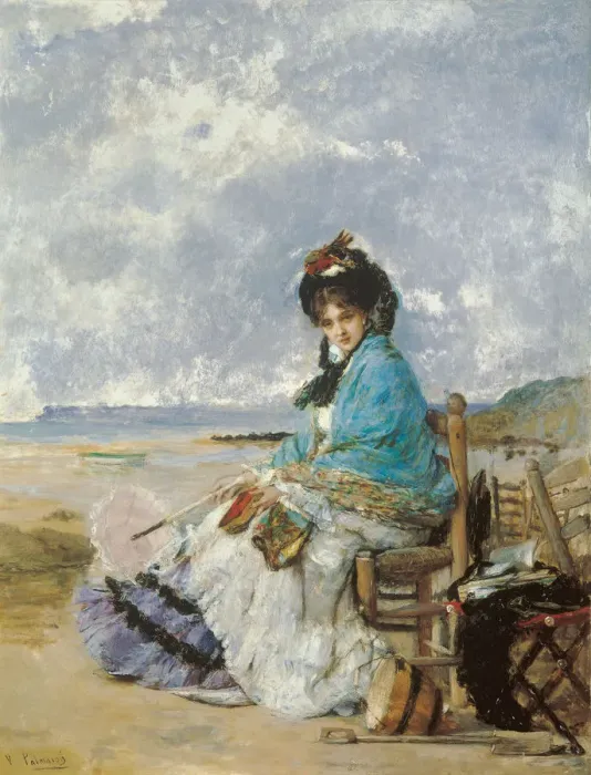 Framed Print : Summer Days. Artist: Palmaroli y Gonzalez, Vicente (1834-1896) Framed Print : Summer Days. Artist: Palmaroli y Gonzalez, Vicente (1834-1896)