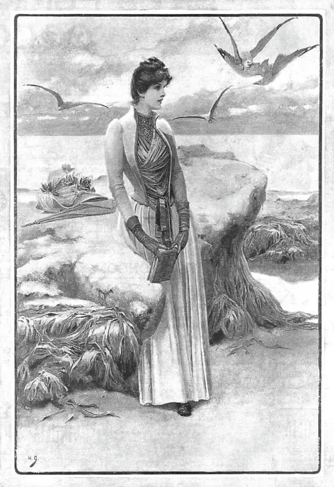 Framed Print : A Summer Dream'; after Herbert Gandy, 1890. Creator: Unknown Framed Print : A Summer Dream'; after Herbert Gandy, 1890. Creator: Unknown
