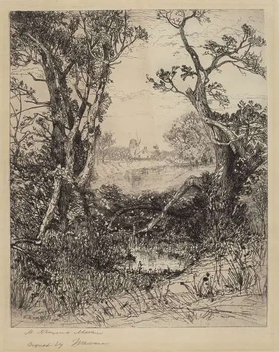 Framed Print : Summer - Easthampton, 1883. Creator: Mary Nimmo Moran Framed Print : Summer - Easthampton, 1883. Creator: Mary Nimmo Moran