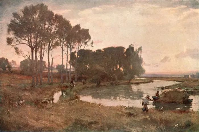 Framed Print : Summer Eve, 1895, (c1902). Creator: Unknown Framed Print : Summer Eve, 1895, (c1902). Creator: Unknown