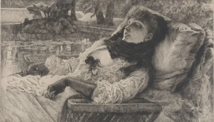 Framed Print : Summer Evening, 1881. Creator: James Tissot Framed Print : Summer Evening, 1881. Creator: James Tissot