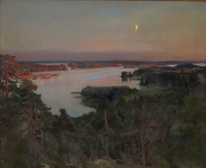 Framed Print : Summer Evening, Haiko Fiord, 1899. Creator: Albert Edelfelt Framed Print : Summer Evening, Haiko Fiord, 1899. Creator: Albert Edelfelt