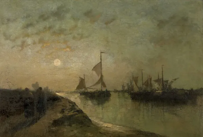 Framed Print : Summer Evening, mid-late 19th century. Creator: Egidius Franciscus Leemans Framed Print : Summer Evening, mid-late 19th century. Creator: Egidius Franciscus Leemans