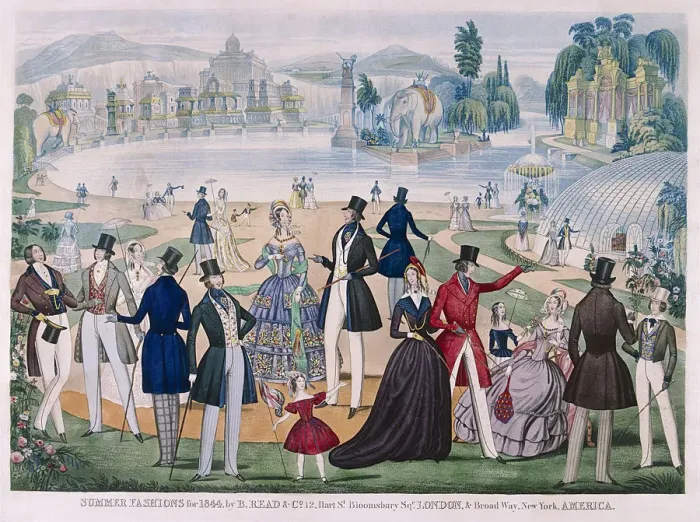 Framed Print : Summer Fashions for 1844 Framed Print : Summer Fashions for 1844