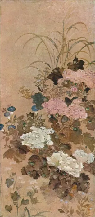 Framed Print : Summer Flowers, c1615. Artist: Sotatsu Framed Print : Summer Flowers, c1615. Artist: Sotatsu