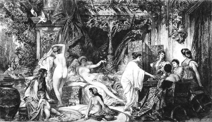 Framed Print : Summer, after Hans Makart, c1880-83. Creator: W Unger Framed Print : Summer, after Hans Makart, c1880-83. Creator: W Unger