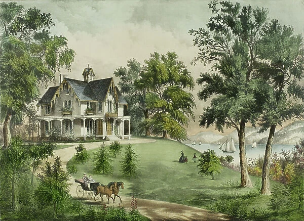 Summer in the Highlands, 1867. Creators: Unknown, Nathaniel Currier, James Merritt Ives, Currier and Ives