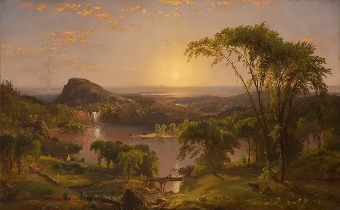 Framed Print : Summer, Lake Ontario, 1857. Creator: Jasper Francis Cropsey Framed Print : Summer, Lake Ontario, 1857. Creator: Jasper Francis Cropsey