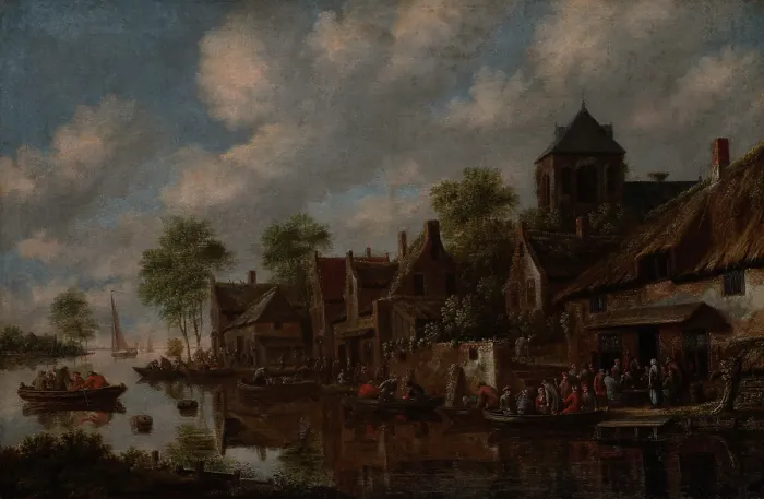 Framed Print : Summer Landscape, 1685. Creator: Thomas Heeremans Framed Print : Summer Landscape, 1685. Creator: Thomas Heeremans