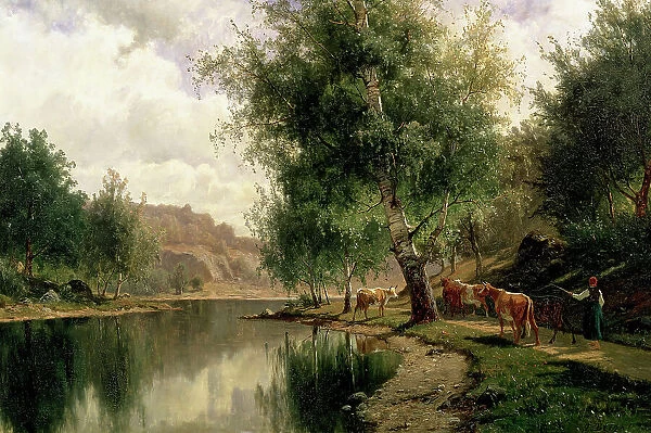 Summer Landscape, 1873. Creator: Johan Edvard Bergh