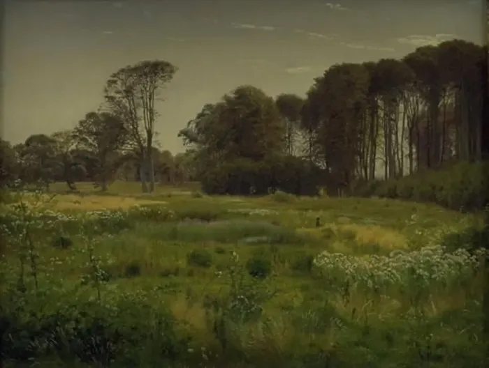 Framed Print : Summer landscape - Horneland near Faborg, 1863. Creator: Vilhelm Kyhn Framed Print : Summer landscape - Horneland near Faborg, 1863. Creator: Vilhelm Kyhn