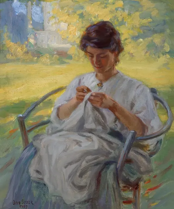 Framed Print : A Summer Morning, 1909. Creator: Otto Stark Framed Print : A Summer Morning, 1909. Creator: Otto Stark