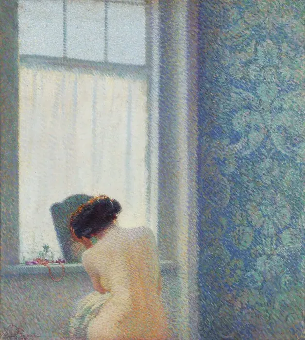 Framed Print : Summer morning, 1913. Creator: Terzi, Aleardo (1870-1943) Framed Print : Summer morning, 1913. Creator: Terzi, Aleardo (1870-1943)