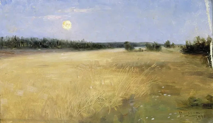 Framed Print : Summer Night, 1890. Creator: Elin Danielson-Gambogi Framed Print : Summer Night, 1890. Creator: Elin Danielson-Gambogi