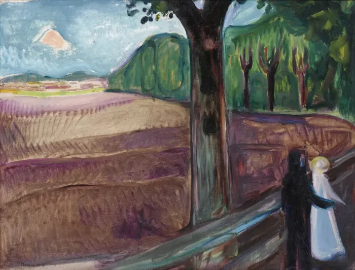 Framed Print : Summer Night (Sommernatt), 1917. Artist: Munch, Edvard (1863-1944) Framed Print : Summer Night (Sommernatt), 1917. Artist: Munch, Edvard (1863-1944)
