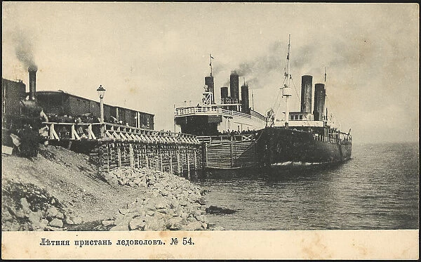 Summer pier for icebreakers, 1906. Creator: Unknown