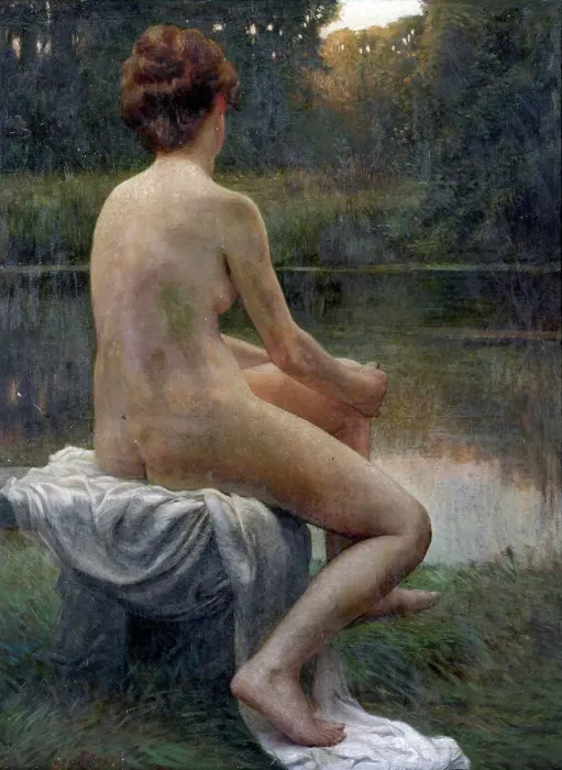 Framed Print : A summer reverie, c1910s. Creator: Harry Percy Clifford Framed Print : A summer reverie, c1910s. Creator: Harry Percy Clifford