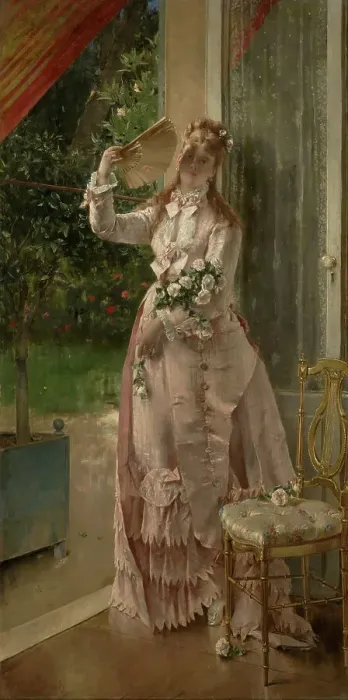 Framed Print : Summer Squall, 1904. Creator: Alfred Stevens Framed Print : Summer Squall, 1904. Creator: Alfred Stevens