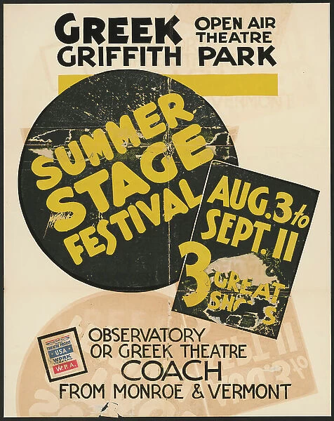 Summer Stage Festival, Los Angeles, [193-]. Creator: Unknown