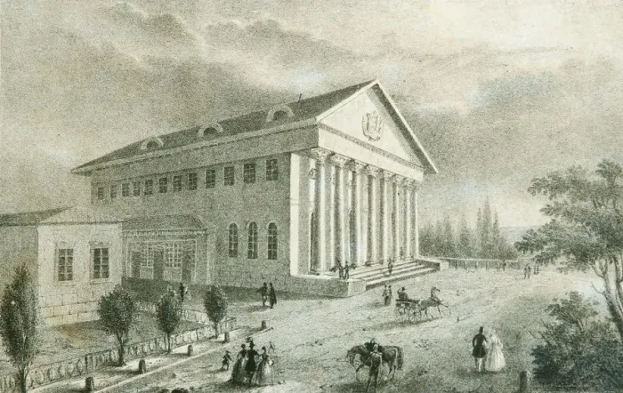 Framed Print : The Summer Theatre in Petrovsky Park, Moscow, Russia, 1840s Framed Print : The Summer Theatre in Petrovsky Park, Moscow, Russia, 1840s