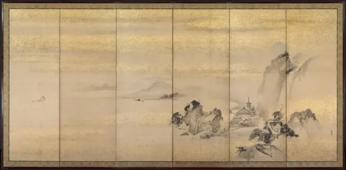 Framed Print : Summer and Winter Landscapes, 1600s. Creator: Kano Naonobu (Japanese, 1607-1650) Framed Print : Summer and Winter Landscapes, 1600s. Creator: Kano Naonobu (Japanese, 1607-1650)