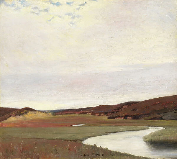 A Summer's Day by the River Karup, Jutland, 1891. Creator: Johan Rohde