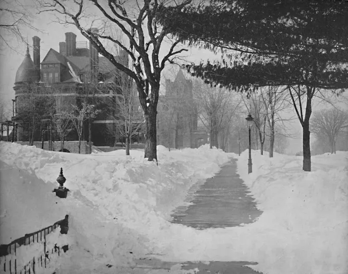Framed Print : Summit Avenue in Winter, St. Paul, Minnesota, c1897. Creator: Unknown Framed Print : Summit Avenue in Winter, St. Paul, Minnesota, c1897. Creator: Unknown